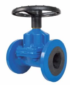 UNI-FLO STRAIGHT THROUGH RUBBER LINED DIAPHRAGM VALVE FIG DV